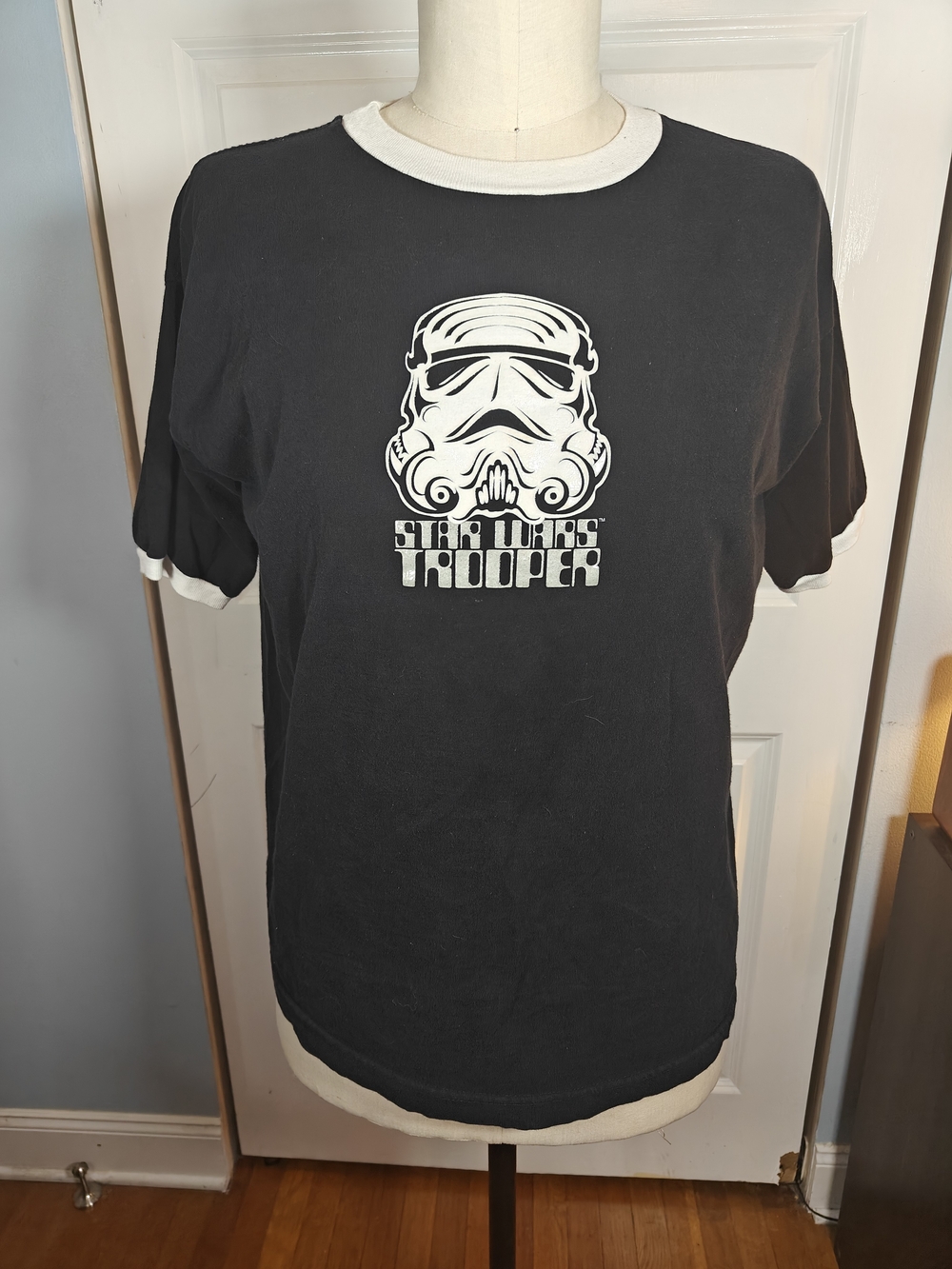 Vintage 1997 Star Wars Stormtrooper Ringer T-Shirt Mens Large Made in USA 90s